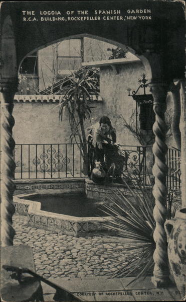 The Loggia of the Spanish Garden, R.C.A. Building, Rockefeller Center New York