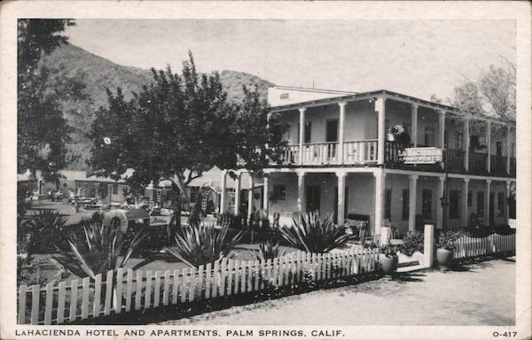 Lahacienda Hotel and Apartments Palm Springs California
