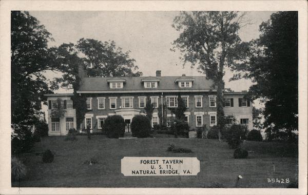 Historic Forest Tavern Natural Bridge, VA Postcard