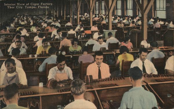 Interior View of Cigar Factory Tampa Florida