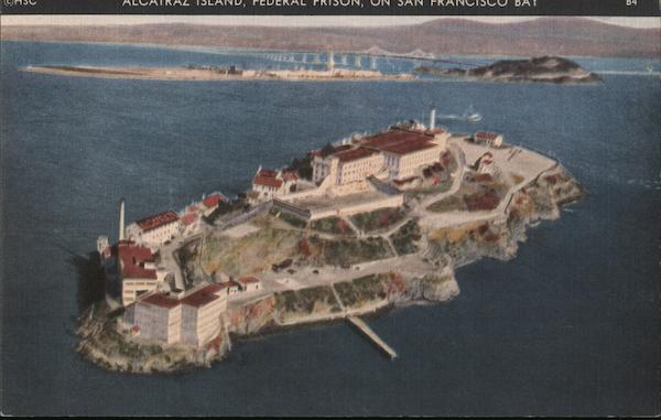 The Rock Federal prison on Alcatraz Island San Francisco California