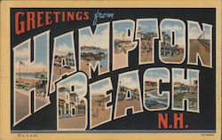 Greetings from Hampton Beach Postcard