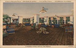 Attractive Mezzanine Parlor-New Rosslyn Hotels Postcard