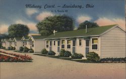 Midway Court Lewisburg, OH Postcard Postcard Postcard