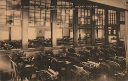 A Section of the Typing Department, Goldey College Wilmington, DE Postcard Postcard Postcard