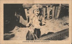 Joanie the Snake Charmer - Dells Wild Animal Farm and Reptile Garden Wisconsin Dells, WI Postcard Postcard Postcard