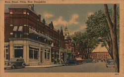 Main Street Tilton, NH Postcard Postcard Postcard