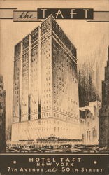 Hotel Taft Postcard