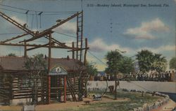 Monkey Island at Municipal Zoo Sanford, FL Postcard Postcard Postcard