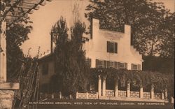 Saint-Gaudens Memorial, West View of the House Cornish, NH Postcard Postcard Postcard