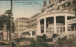 The Aspinwall from West Garden Postcard