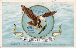 U.S. Navy Armed Guard School Postcard