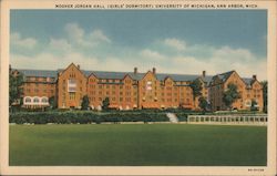 Mosher Jordan Hall (Girls' Dormitory) University of Michigan Postcard