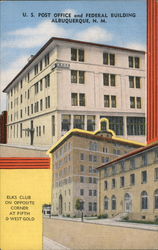 US Post Office and Federal Building Albuquerque, NM Postcard Postcard Postcard