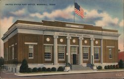 United States Post Office Marshall, TX Postcard Postcard Postcard