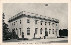 United States Post Office Wadesboro, NC Postcard Postcard Postcard