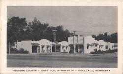 Mission Courts - East US Highway 30 Postcard