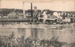 International Paper Mills Livermore Falls, ME Postcard Postcard Postcard