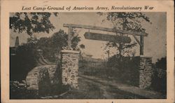 Last Camp Ground of American Army, revolutionary War Postcard