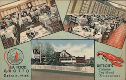 Seafood Grotto Detroit, MI Postcard Postcard Postcard