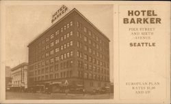 Hotel Barker Seattle, WA Postcard Postcard Postcard