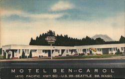 Motel Ben-Carol Seattle, WA Postcard Postcard Postcard