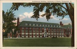 Architectural Building at the University of Illinois Postcard