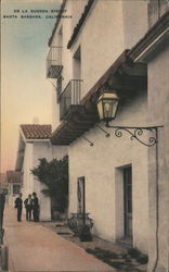 De La Guerra Street Santa Barbara, CA Postcard Postcard Postcard