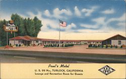 Paul's Motel Turlock, CA Postcard Postcard Postcard