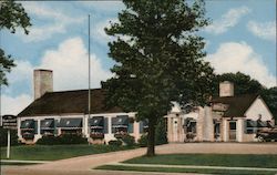 Beverly Hills CA Linen Postcard: The Nantucket Restaurant Postcard