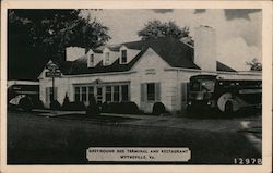 Greyhound Bus Terminal and Restaurant Postcard