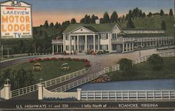 Lakeview Motor Lodge Postcard