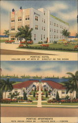 Pontiac Hotel and Pontiac Apartments Miami Beach, FL Postcard Postcard Postcard