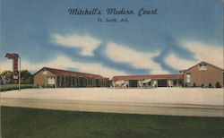 Mitchell's Modern Court Fort Smith, AR Postcard Postcard Postcard