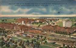 Bird's Eye View of the Modern Pure Food Factories of Post Products Division of General Foods Corporation Postcard