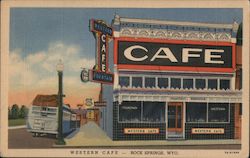 Western Cafe Postcard