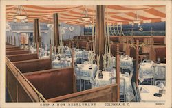 Ship A-Hoy Restaurant Postcard