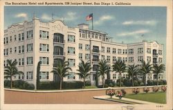 The Barcelona Hotel and Apartments San Diego, CA Postcard Postcard Postcard