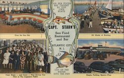 Capt. Starn's restaurant and Boating center Atlantic City, NJ Postcard Postcard Postcard