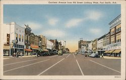 Garrison Avenue from 9th Street Looking West Fort Smith, AR Postcard Postcard Postcard