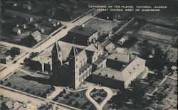 Cathedral of the Plains Victoria, KS Postcard Postcard Postcard