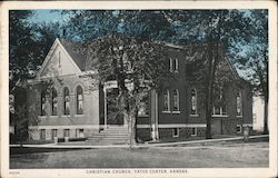 Christian Church Yates Center, KS Postcard Postcard Postcard