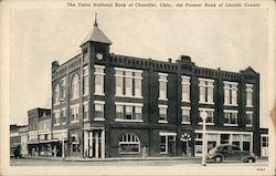 The Union National Bank of Chandler Oklahoma Postcard Postcard Postcard
