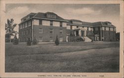 Campbell Hall, Sterling College Kansas Postcard Postcard Postcard