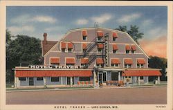 Hotel Traver Lake Geneva, WI Postcard Postcard Postcard