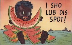 I Sho Lub Dis Spot! Black Americana Postcard Postcard Postcard