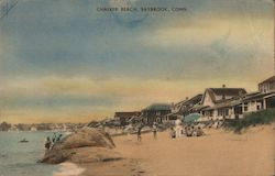 Scene at Chalker Beach Old Saybrook, CT Postcard Postcard Postcard