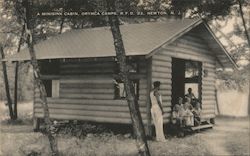 A Minisink Cabin Orympca Camps Newton, NJ Postcard Postcard Postcard