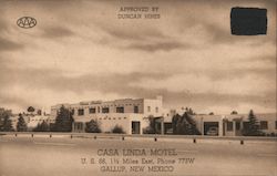 Casa Linda Motel Postcard