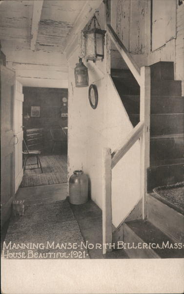 Manning Manse, House Beautiful 1921 North Billerica Massachusetts